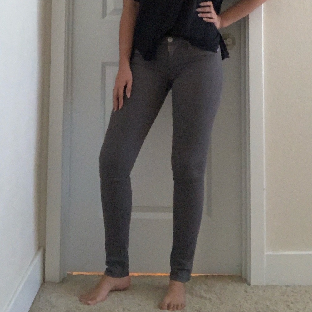 Hudson Brand Grey Wash Skinny Jeans